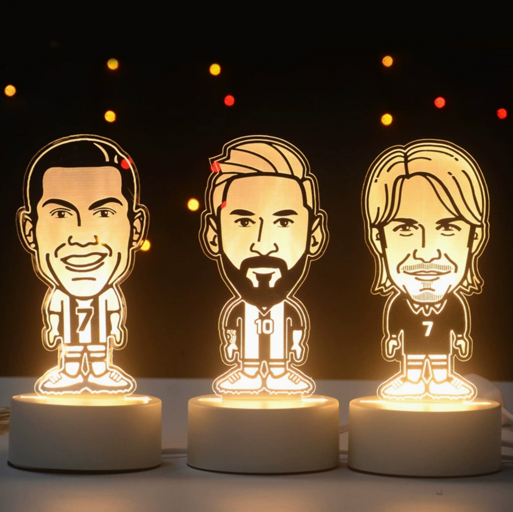 Fotball 3D Illusjon LED-Lampe - Nattlampe - Players
