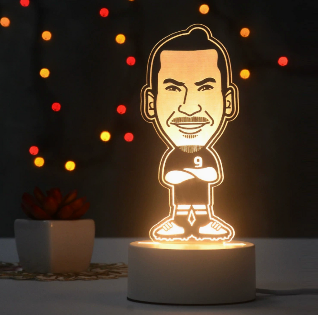 Fotball 3D Illusjon LED-Lampe - Nattlampe - Players