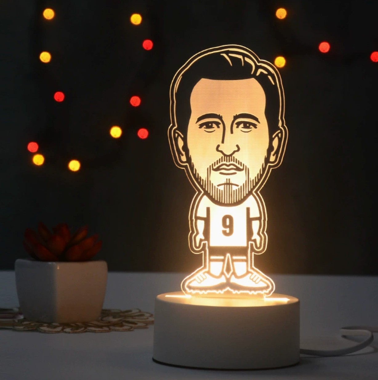 Fotball 3D Illusjon LED-Lampe - Nattlampe - Players