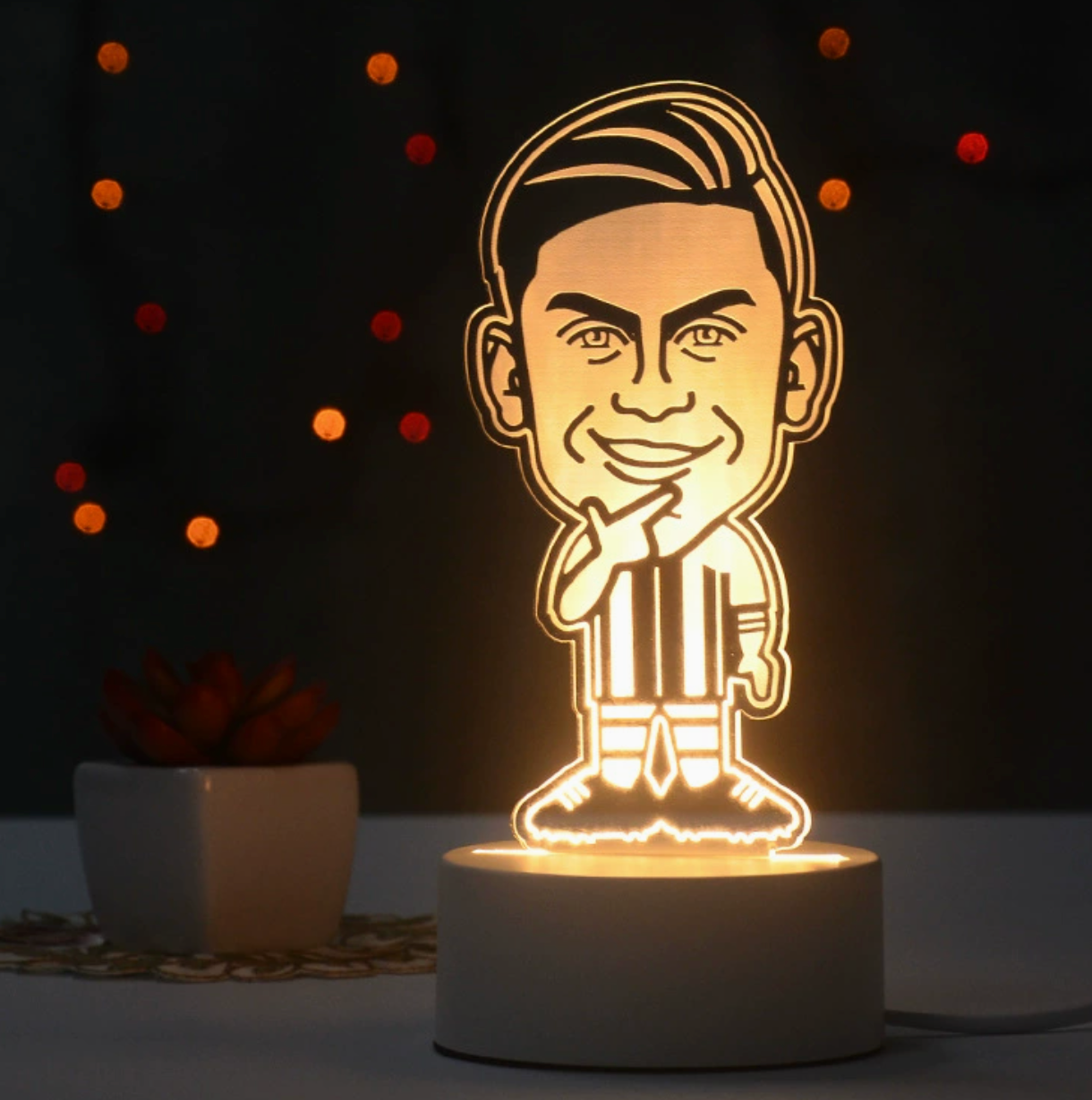 Fotball 3D Illusjon LED-Lampe - Nattlampe - Players