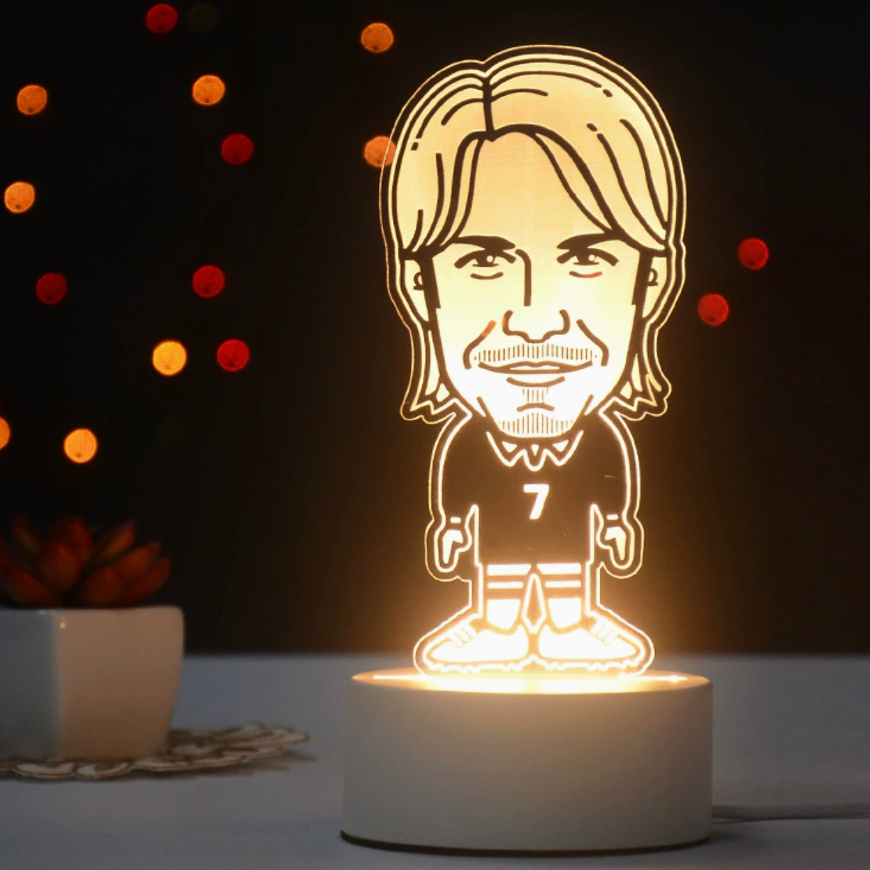 Fotball 3D Illusjon LED-Lampe - Nattlampe - Players