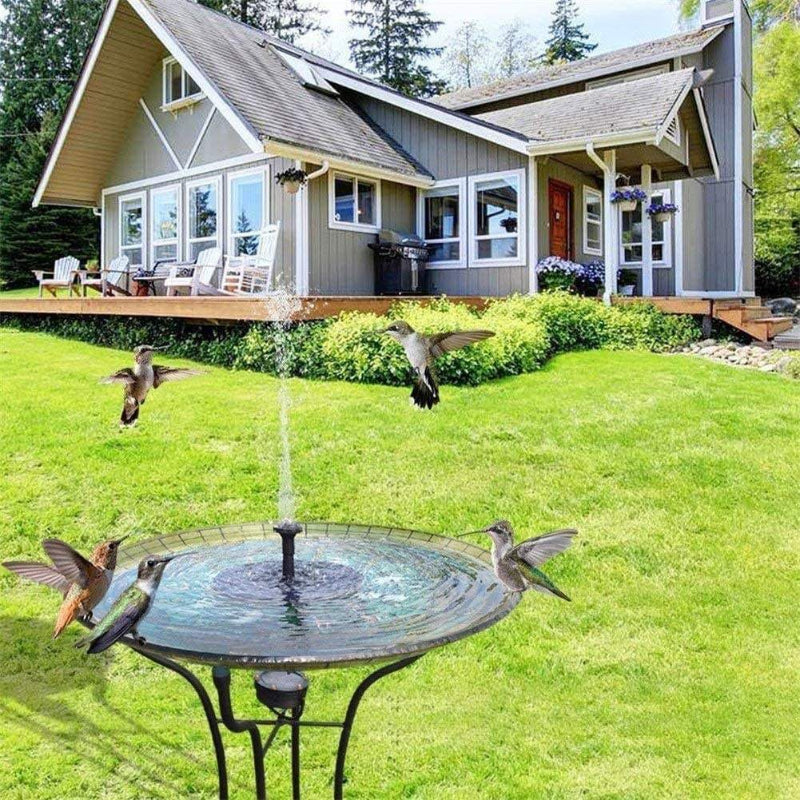 SolarFountain - Utendørs Solfylt Vannpumpe Flytende Hagefontene