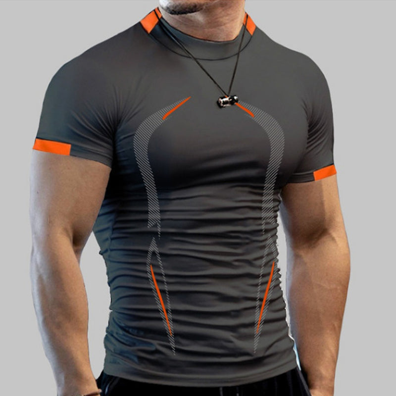 Sommer fitness t-skjorte for menn