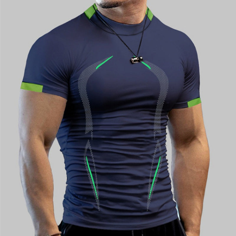 Sommer fitness t-skjorte for menn