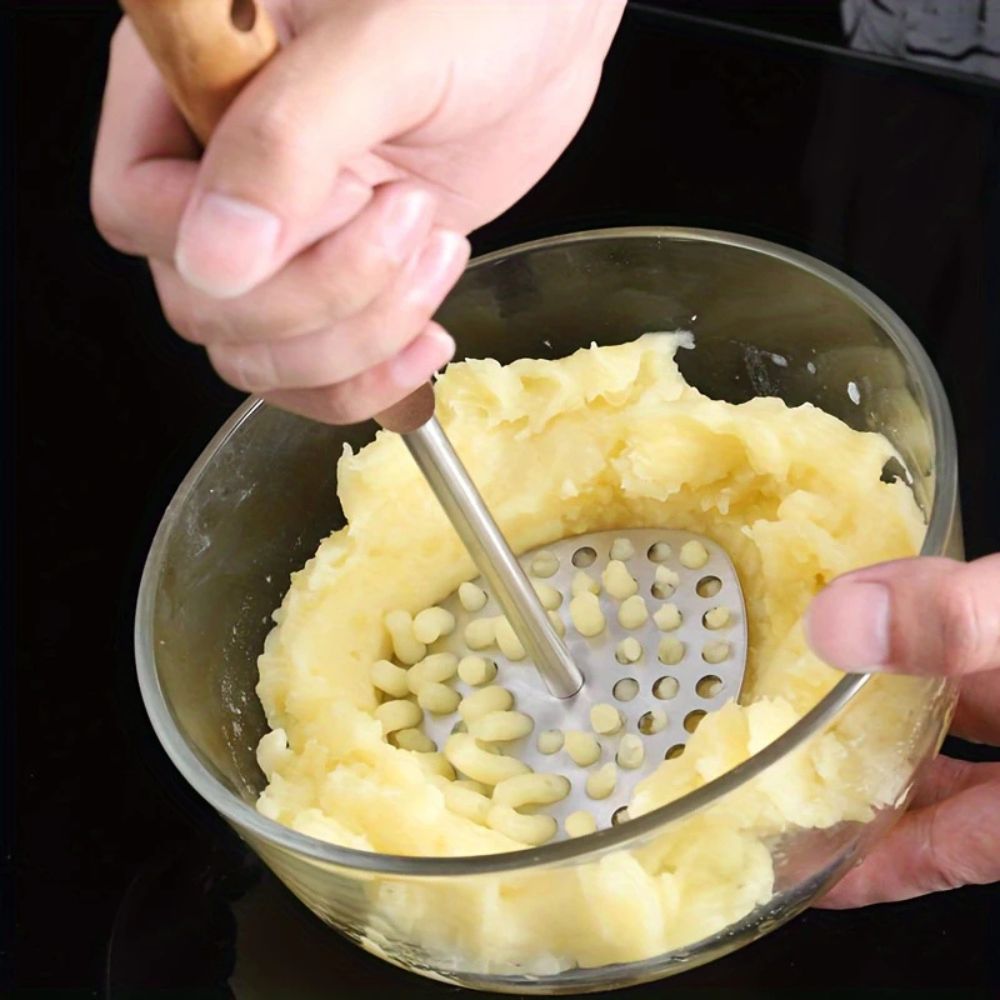 Potetstapper i rustfritt stål