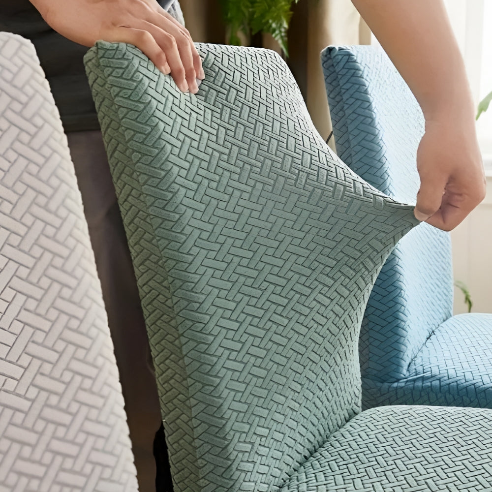 Sylva elastisk stoltrekk i fløyelsjacquard