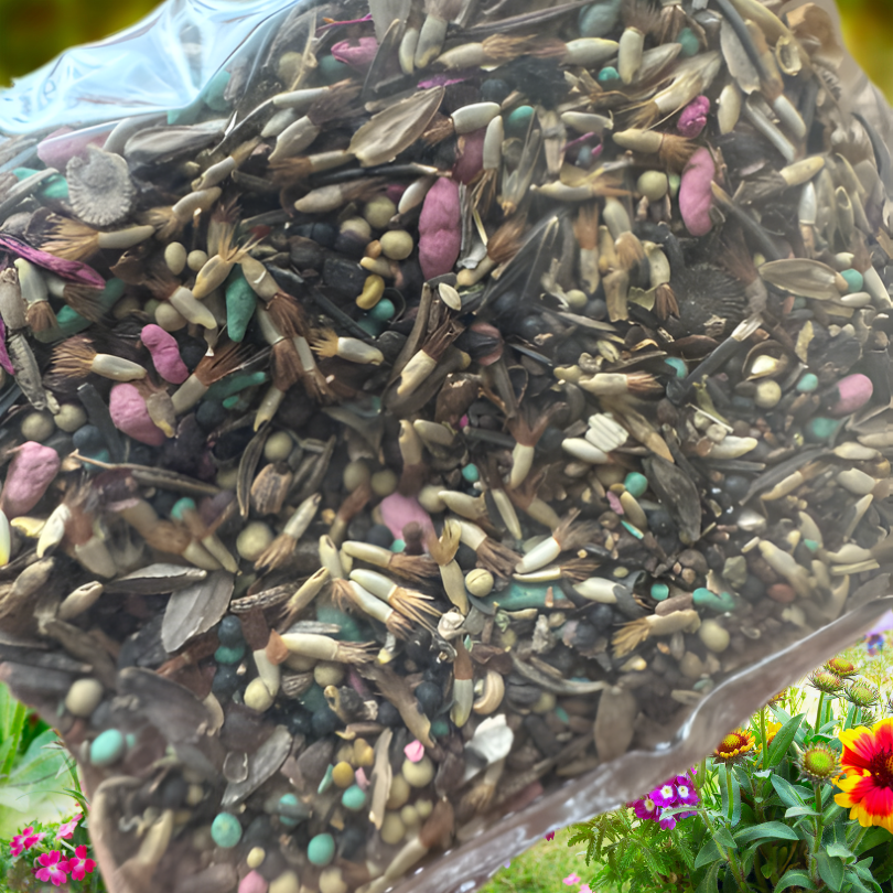 GardenSeeds - Enkle Å Dyrke Blandet Blomsterhage Varieteter Fargerike Blomsterfrø