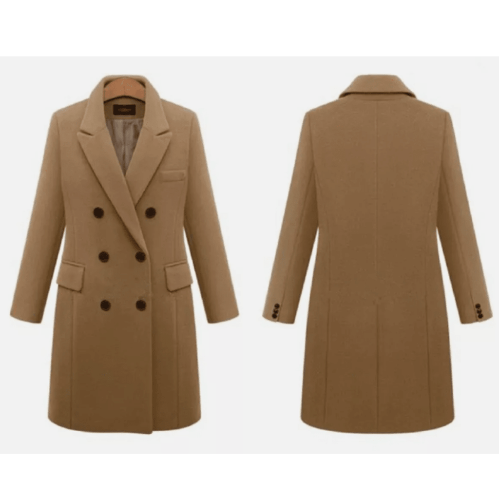 Vinter Dame Jakke Langermet Moderne Design Holdbart Materiale - NordHjem