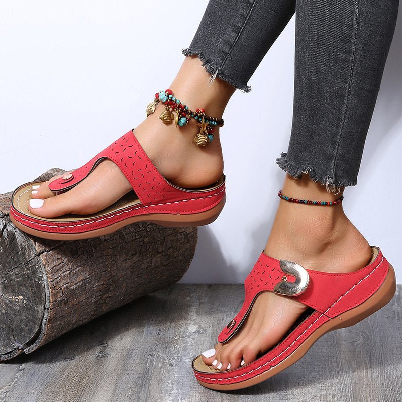 Flip Flops med Kileformet Hæl - NordHjem