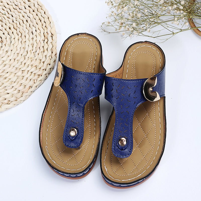 Flip Flops med Kileformet Hæl - NordHjem