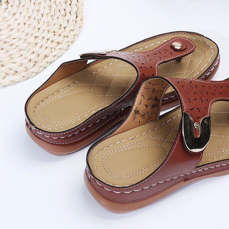Flip Flops med Kileformet Hæl - NordHjem