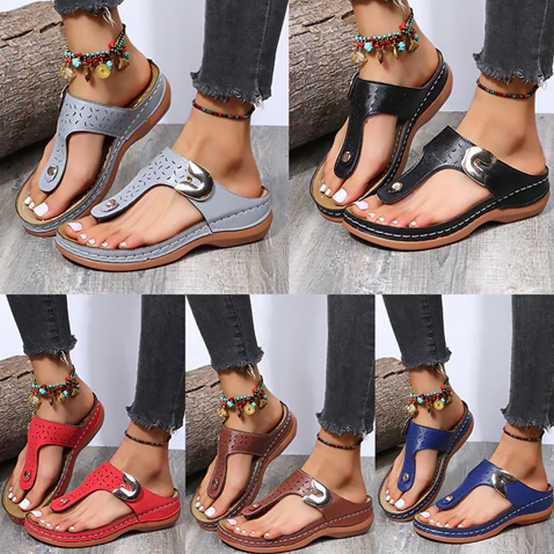 Flip Flops med Kileformet Hæl - NordHjem