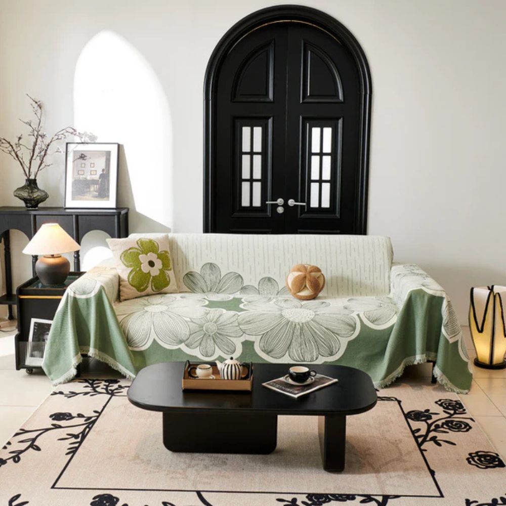 Sofatrekk med villblomsterdrømmer – Muted Salvie