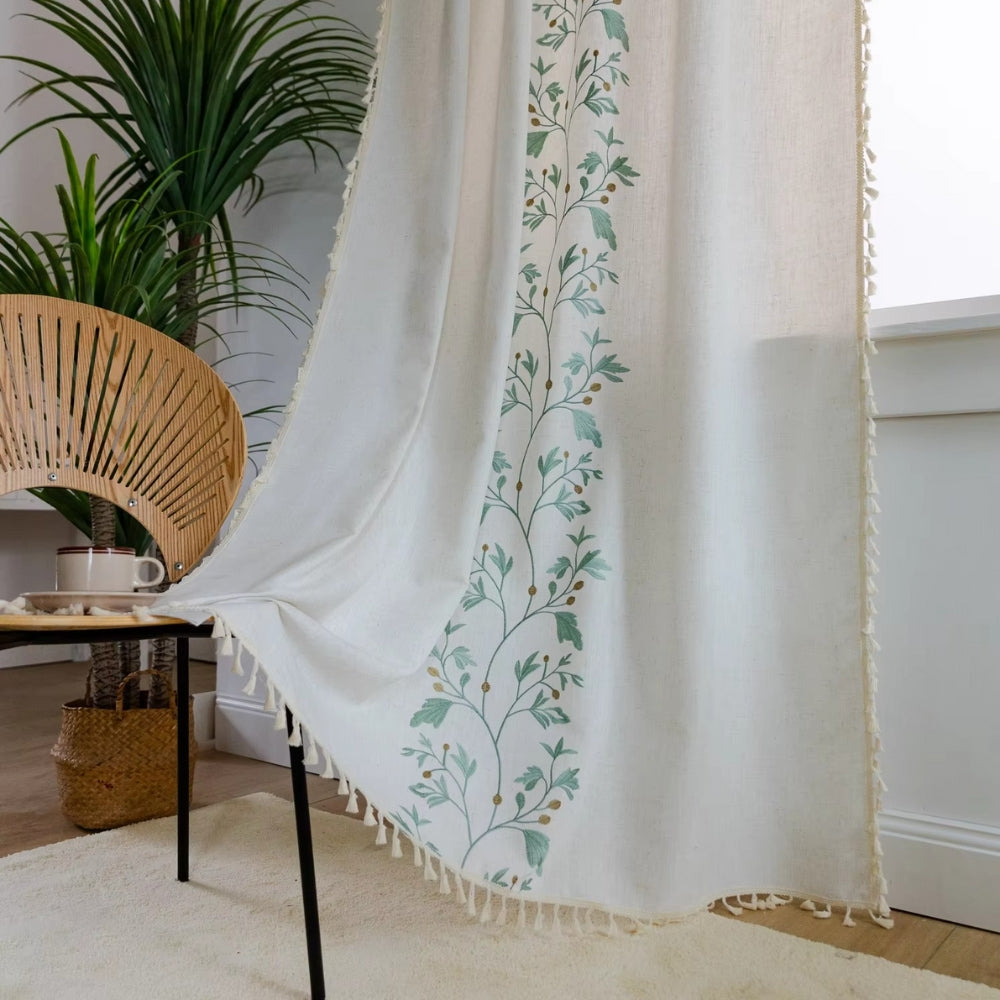 Willow elegant gardin med blomster og dusker – Leaf Oliven