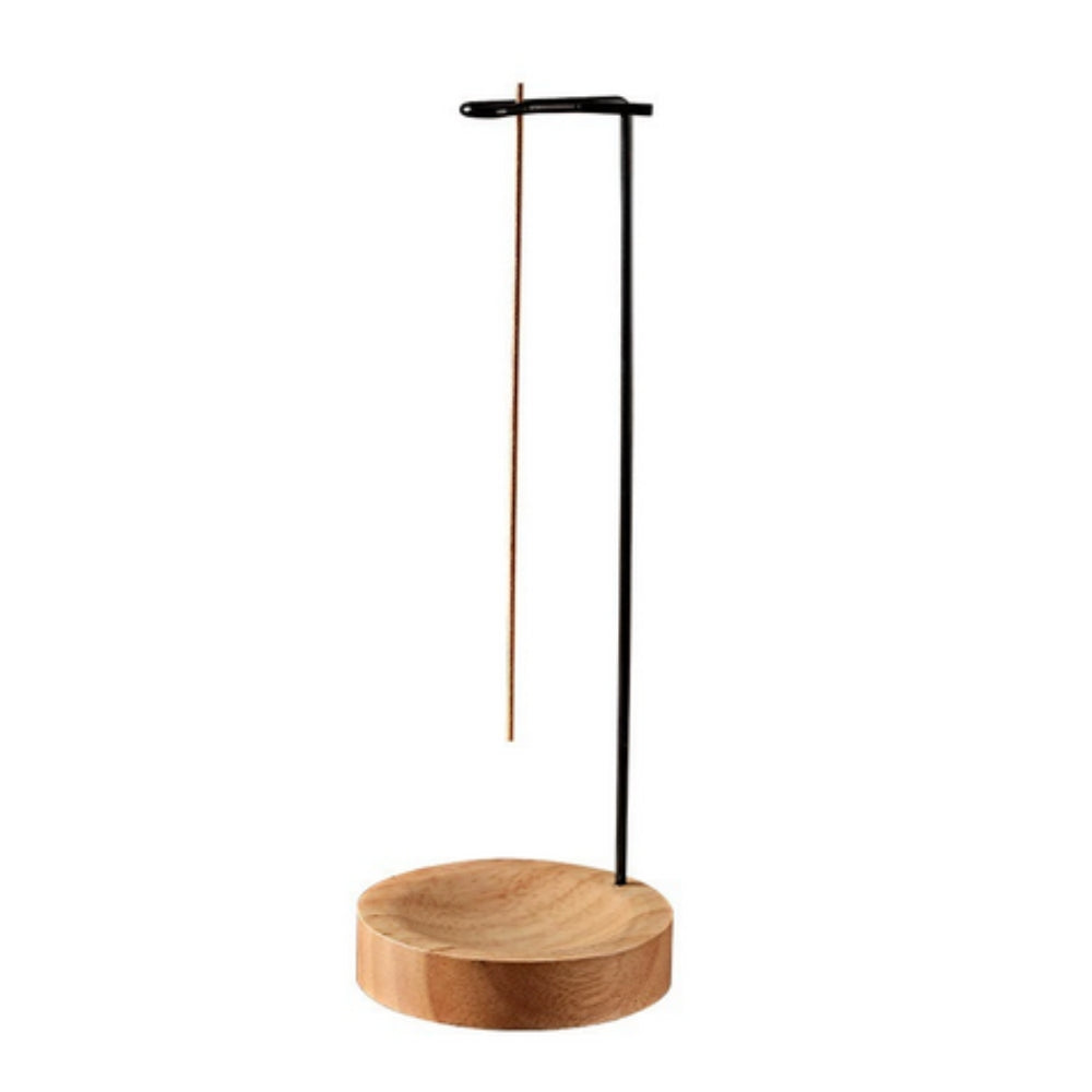 Røkelsesbrenner i tre med metallholder