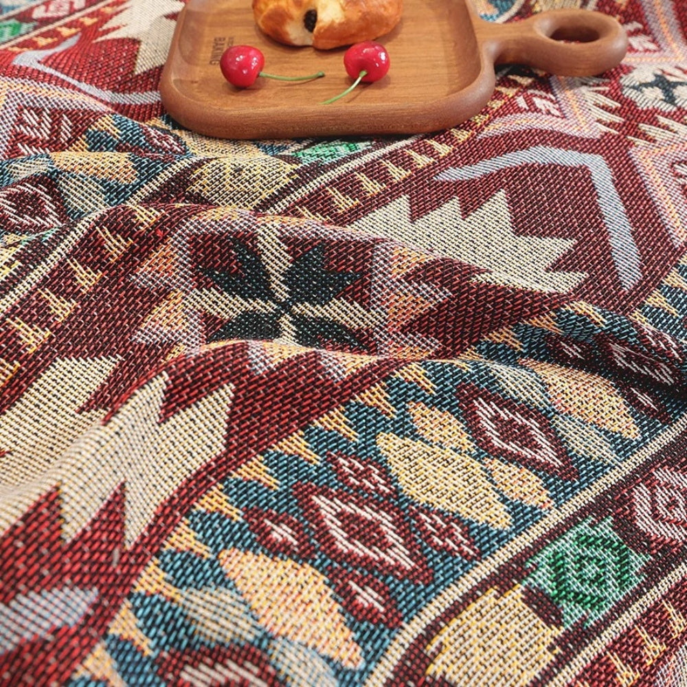 Zarela boho-sofatrekk i chenille