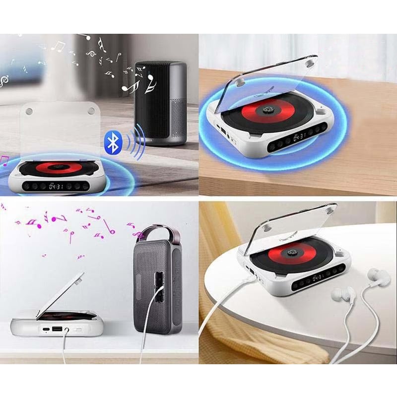 Bærbar Bluetooth-kompatibel CD-spiller