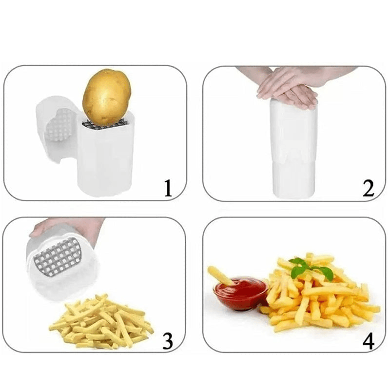 Rustfri Pommes Frites Kutter – Enkel, Sikker og Effektiv Grønnsakshakker - NordHjem
