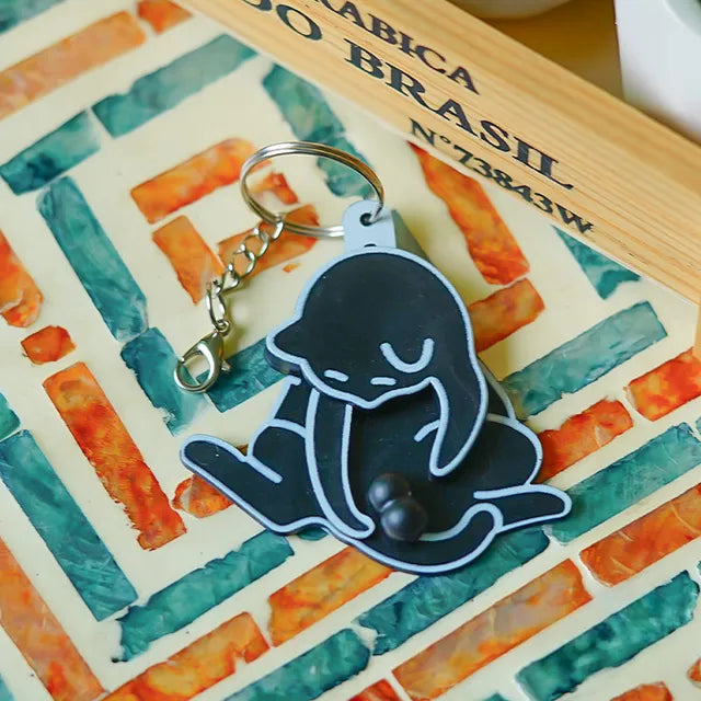CatKeychain 1+1 GRATIS: Morsom Leken Unik Katt Nøkkelring Tilbehør