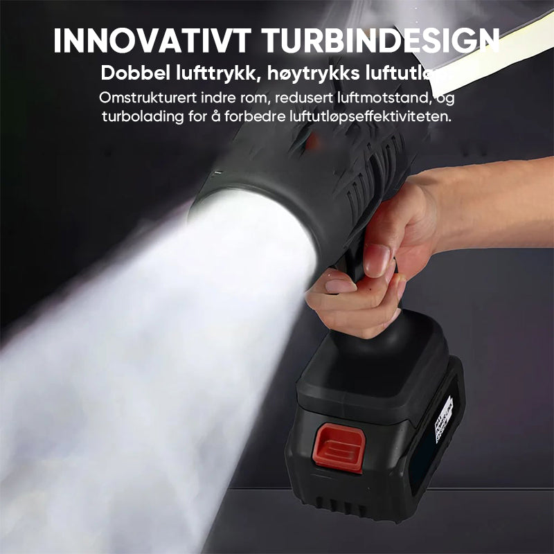 Trådløs turbinblåser