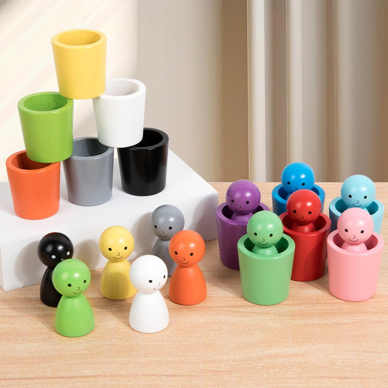 Montessori Fargesorteringskopper