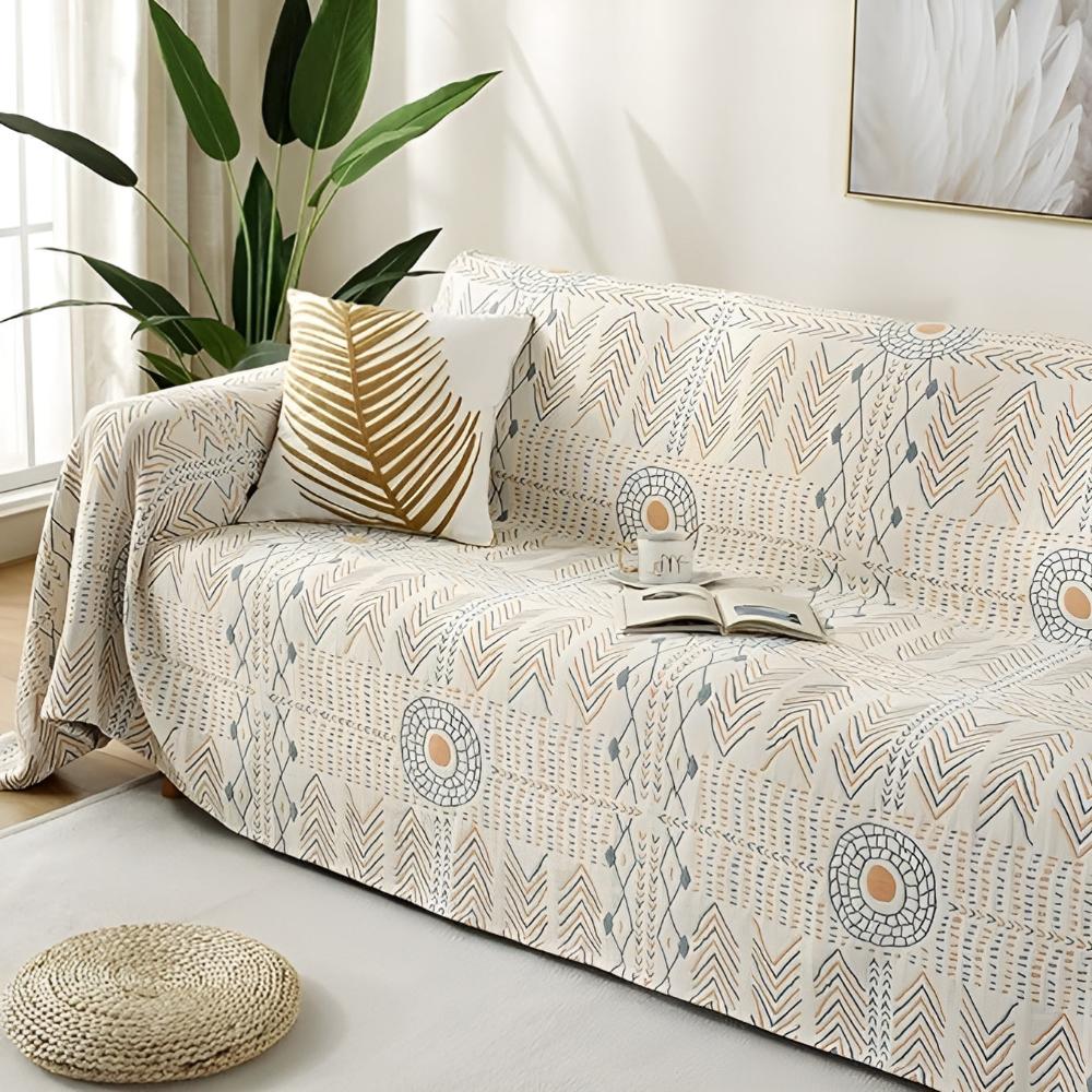 Vendbart elegant bomullspledd