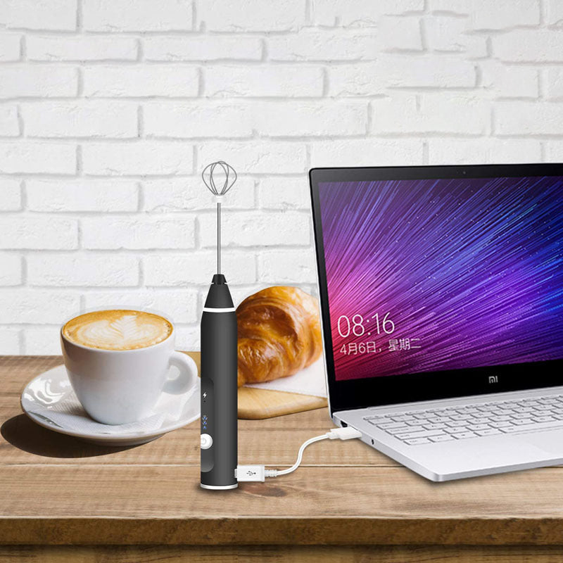 Håndholdt 2 i 1 elektrisk miniskummer og visp