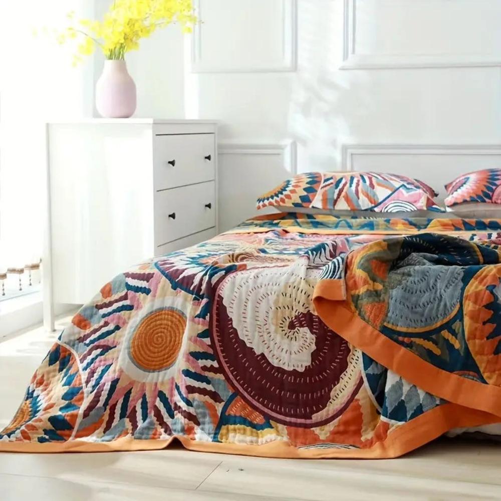 Nordisk soloppgang bomullspledd – 59"x79"