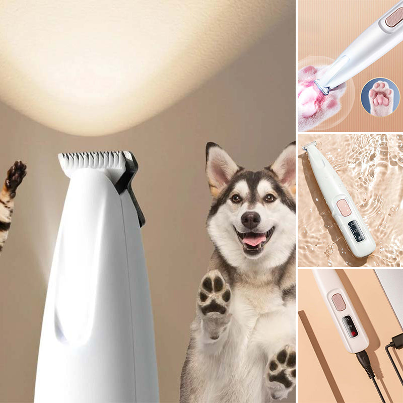 DogCatFri™  PetTrimmer: Kjæledyr Hår Trimmer Med LED-Lys