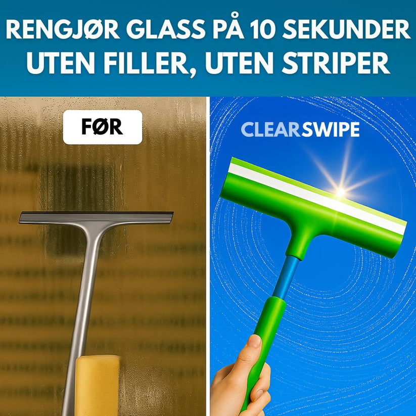 CLEARSWIPE KIT - Klart glass uten striper eller søl