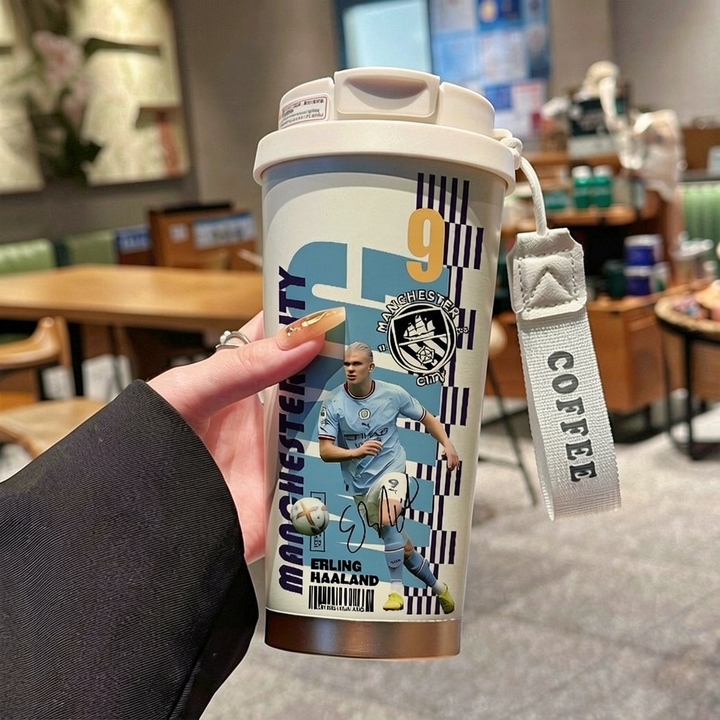 Termosflaske Erling Haaland - Fotball Drikkeflaske - Limited Edition