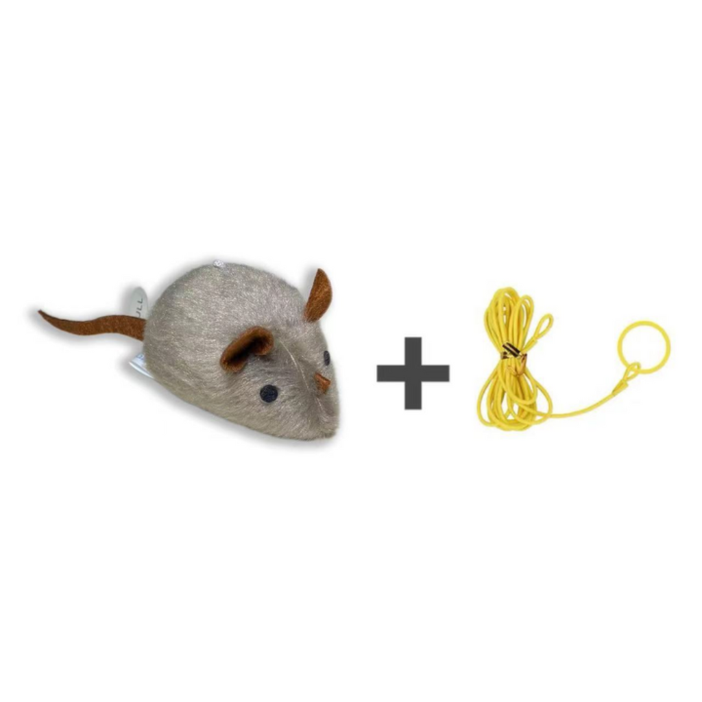 Catfri® SqueakyMouse 1+1 GRATIS: Realistisk Interaktiv Plysj Katte Leke Pepende Mus