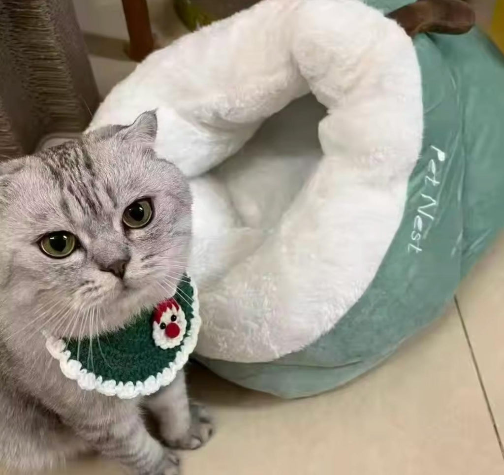 DogCatFri™ ComfyCave: Premium Myk Støtte Varm Komfortabel Hule Seng For Kjæledyr