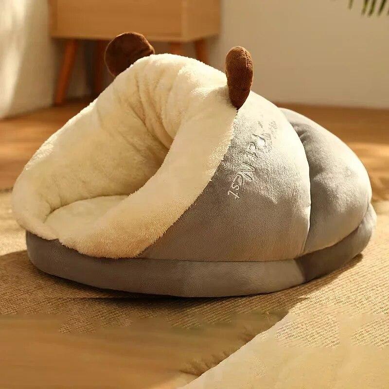 DogCatFri™ ComfyCave: Premium Myk Støtte Varm Komfortabel Hule Seng For Kjæledyr