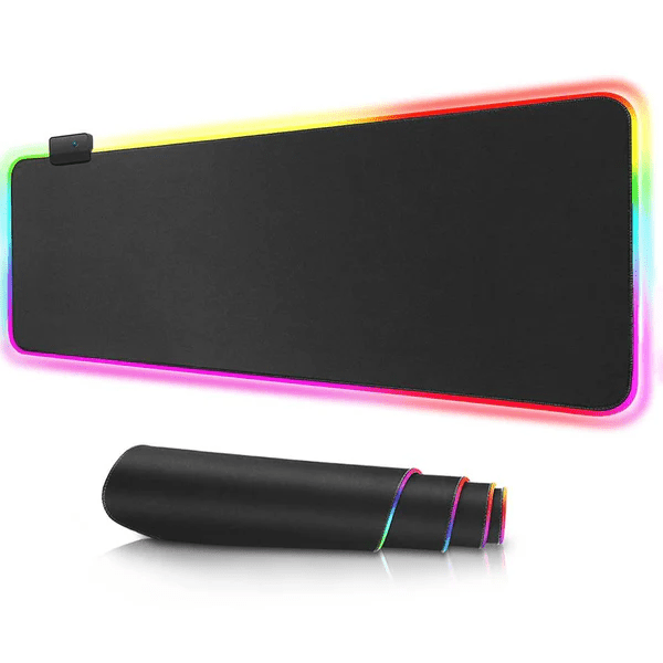 RGB Gaming Musematte med 13 Lysmoduser, Nano - Teksturert Overflate & Skli - Sikker Bunn - NordHjem