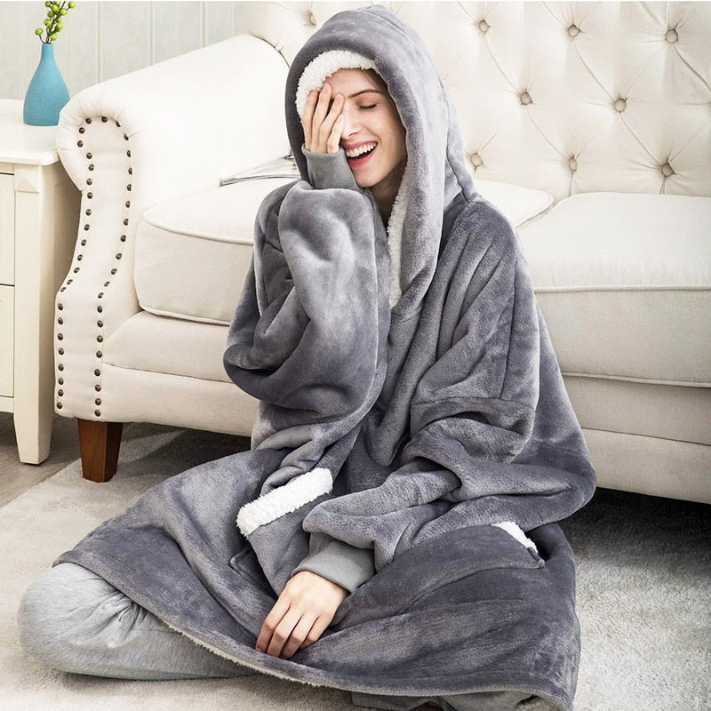 Huge Hoodie – Den Ultimate Overdimensjonerte Hoodie - teppet for Varme & Komfort - NordHjem