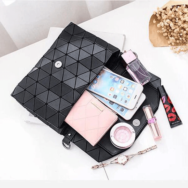 Stilig Geometrisk Skulderveske – Trendy & Allsidig Design - NordHjem