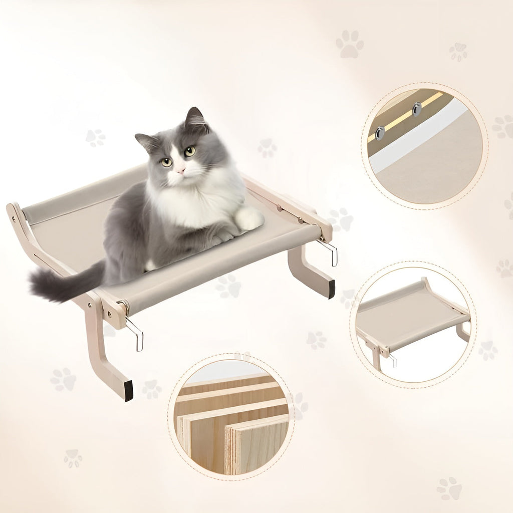 Catfri® HangingBed - Premium Justerbar Tre Katt Hengekøye Hengende Seng