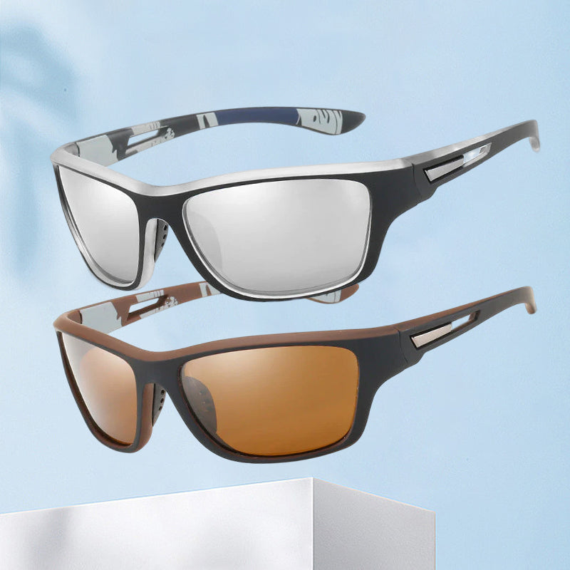 Utendørs sportssolbriller med antirefleks polarisert linse