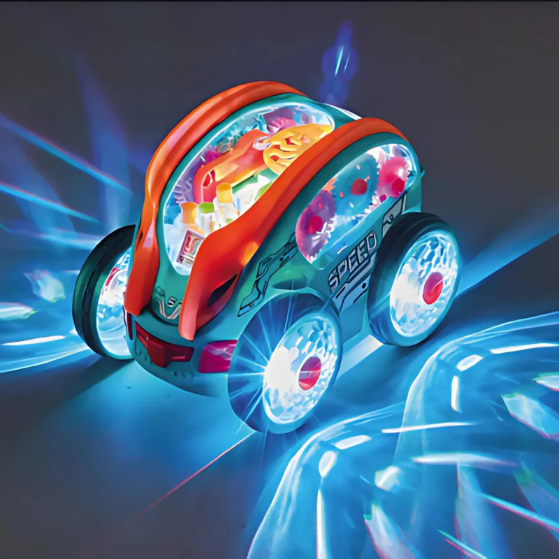 Spinzy | 360° Lysende Stuntbil - NordHjem