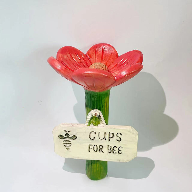FlowerBowl 1+1 GRATIS - Hagedekorasjon Bier Som Drikker Vann Blomsterskål