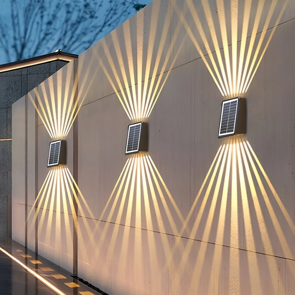 Ledsen™ WallLight: Solar Dobbelt Skygge Vegg Lys