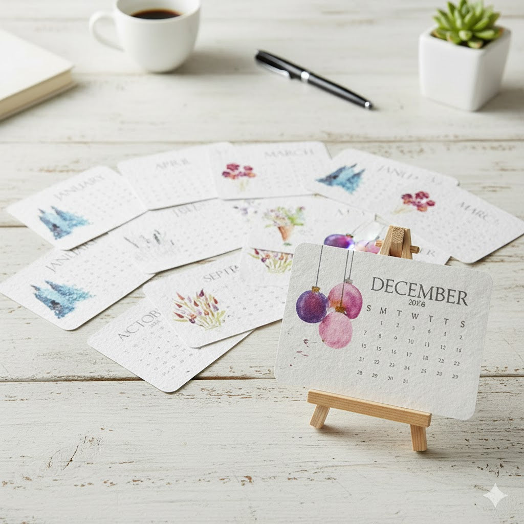 PaperSeeds: Miljøvennlig Kjærlighet 2026 Papir Frø Kalender
