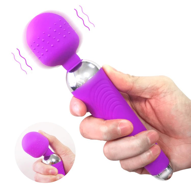 Kraftig oppladbar stavvibrator – Justerbare hastigheter & fleksibelt hode - NordHjem