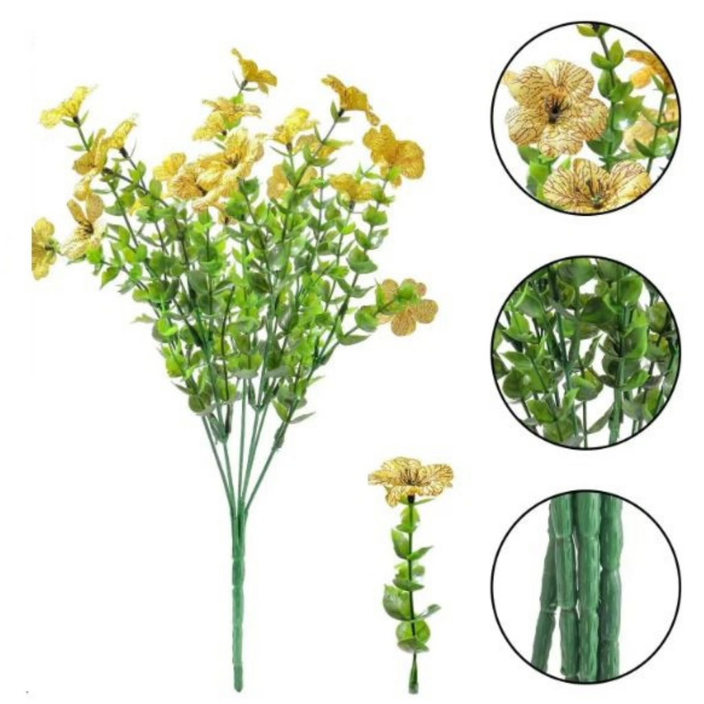 Globetrek° ArtificialFlowers 1+1 GRATIS: Utendørs og Innendørs Kunstige Blomsterplanter
